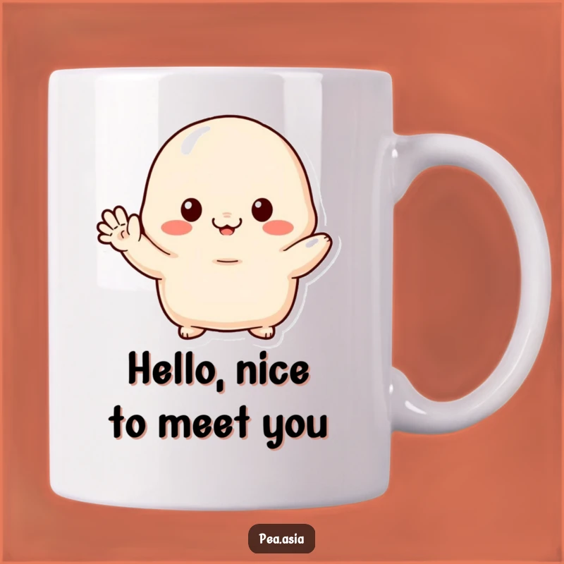 Funny Shy Dumpling Mug: Adorable Character Gift for Introverts Who Love Cute Food