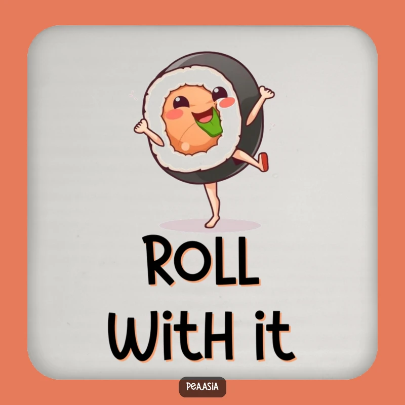 Funny Sushi Kick Coaster: Protect Surfaces with Fun, Foodie Gift