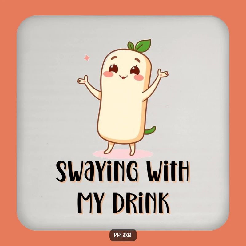 Funny Spring Roll Coasters: Delightful Dancer Table Protection