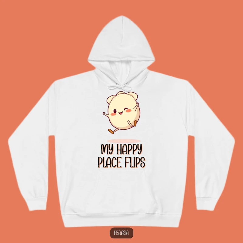 Funny Gyoza Cartwheel Hoodie: Cozy & Comical Dumpling Wear, Perfect Funny Gift