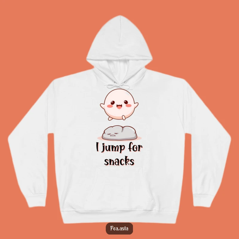 Funny Mochi Hoodie: Cozy Dessert Leap, Unique Funny Gift for Comfort
