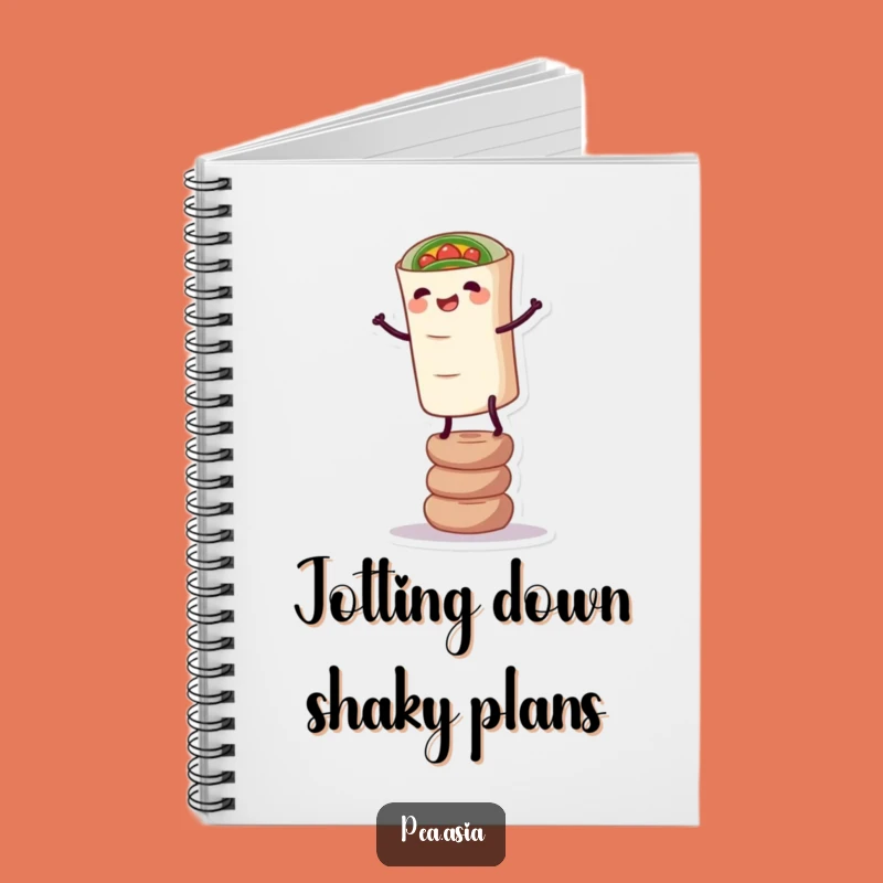 Funny Spring Roll Notebook: Wobbly Ideas Diary, Perfect Funny Gift for Note-Takers